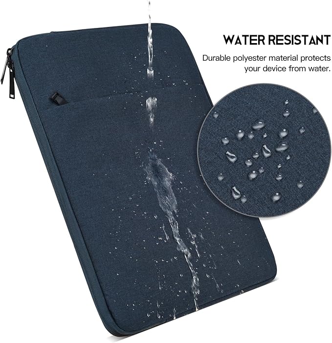 15.6 16 inch Laptop Sleeve Case for HP Envy X360/Pavilion 15, HP Omnibook 16, Lenovo IdeaPad 15, Dell Inspiron Plus 16, Acer Aspire 15, ASUS, Water-Restistant 15.6 Computer Bag -Navy Blue