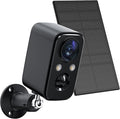 FOAOOD Security Camera Wireless Outdoor with Solar Panel Cameras for Home Security, Indoor Camera with Color Night Vision, PIR Human Detection, 2-Way Talk, IP66 Waterproof, SD Card/Cloud Storage