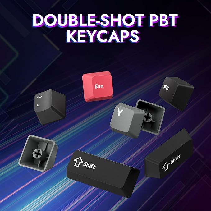 LEMOKEY P1 Pro Wireless Custom Mechanical Keyboard, Full Aluminum 2.4 GHz Bluetooth RGB Backlit 75% Layout with Hot-swappable KEYCHRON Super Banana Switch Compatible with Mac Windows Linux