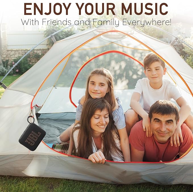 JBL Go 4 Portable Bluetooth Wireless Speaker, IP67 Waterproof and Dustproof Built-in Battery - Squad - Boomph's Comprehensive Ultimate Performance Cloth Solution for Your On-the-Go Sound Experience