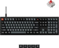 Keychron V6 8K Full Size Wired Mechanical Keyboard with Programmable Knob, 8000 Hz Polling Rate, OSA PBT Keycaps, Hot-swappable Super Red Switchs, RGB Backlit for Mac Windows Linux