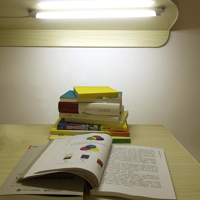 STBTECH 110V Under Cabinet Lights,17inch LED Under Counter Lighting with 6foot Plug Cable,Reading Desk Lamp for Kitchen/Shelf (Naturally White 4000K)