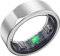 Smart Ring for Women Men, Titanium Fitness Ring with Heart Rate, Stress & Sleep Monitoring,Step & Calorie Counter, 5ATM Waterproof for iPhone and Android,No Subscription Fee (Silver 13)