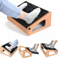 Ergonomic Foot Rest, 4 Adjustable Height Foot Stool,Footrest Under Desk， Flip Over Office Desk Foot Rest, Improving Posture, Promoting Blood Circulation（Natural）
