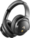 1Mii Y8+ Hybrid Active Noise Cancelling Headphones, 100H Playtime, Bluetooth 6.0 Over Ear LDAC Wireless Hi-Res Audio & Deep Bass, Comfortable for Travel Airplane Home Office, Custom EQ via App, Black
