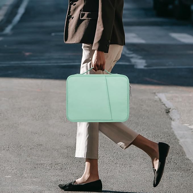 Lacdo Tablet Sleeve Bag Carrying Case for 11 inch iPad A16 / 11 inch iPad Air M4 M3 M2 / 11" iPad Pro M5 M4 / 10.9" iPad / 10.2" iPad / 10.9" iPad Air, 11" Samsung Galaxy Tab A9+, iPad Sleeve, Green