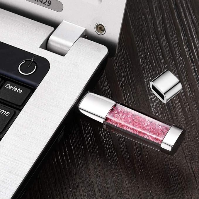 USB Flash Drive, 8GB / 16GB / 32GB USB2.0 USB Memory Stick Date Storage Pendrive Thumb Drives (16GB, Light Pink)