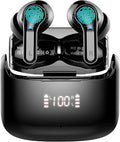 Wireless Earbuds, Sports Bluetooth 5.4 Headphones IPX8 Waterproof, 70H Over Ear Buds with Deep Bass Sound,4 ENC Noise Cancelling Mics, USB-C Fast Charging Earphones with Earhooks for Workout/Running