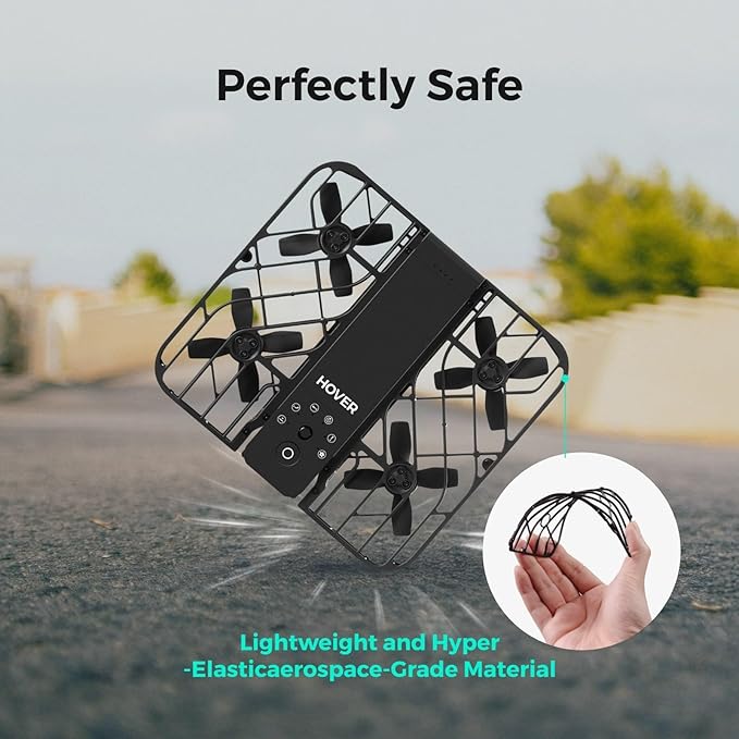 HOVERAir X1 Drone with Camera, Follow-me Drone with Self-Flying Mode, Foldable Mini Drone with HDR Video Capture, Palm Takeoff, Intelligent Flight Paths, Hands-Free Control Black (Combo)
