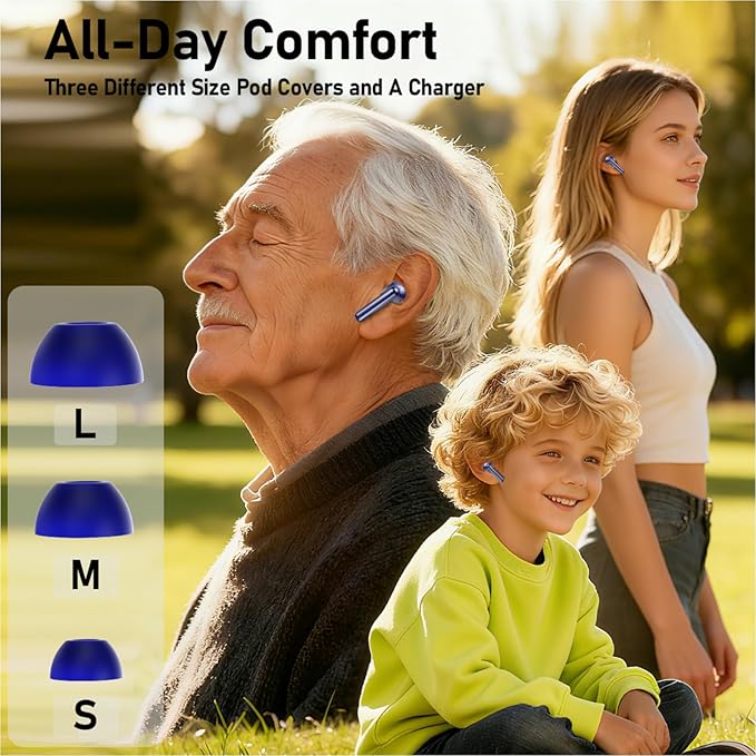 Hybrid ANC Earbuds Twin Gift Pack｜-50dB Noise Cancelling｜LDAC Audio ×2｜240H Total Playtime｜Spatial Sound｜Dual Device Pairing｜Perfect for Couples & Friends (Purple)