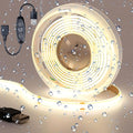 DC 5V USB COB LED Strip Light Natural White 4000K Dimmable IP65 Waterproof CRI 93+ USB Powered 6.6ft/2M 640LEDs with Dimmer High Brightness Flexible LED Tape Lights