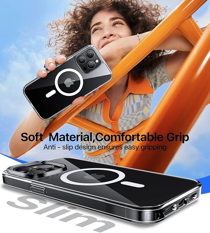 Magnetic for iPhone 11 Pro Max Case, [Compatible with MagSafe][Military-Grade Drop Protection][Anti-Yellowing] Shockproof Translucent Matte Cover for iPhone 11 Pro Max Phone Case,Clear