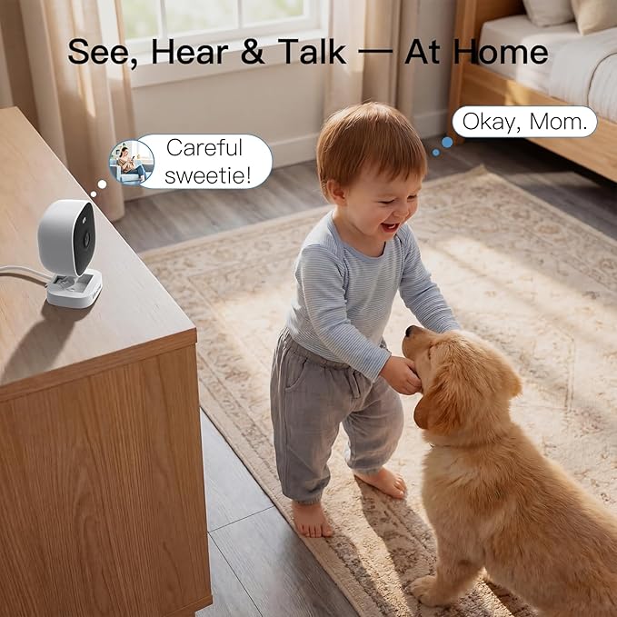 VIMTAG 4MP Security Camera, 2.4G/5G Outdoor Indoor Cameras for Home Security with Color Night Vision, Motion Activated Spotlight/Siren, IP66,2-Way Audio, Support Cloud/Card(not Include), Wired, 4Pack