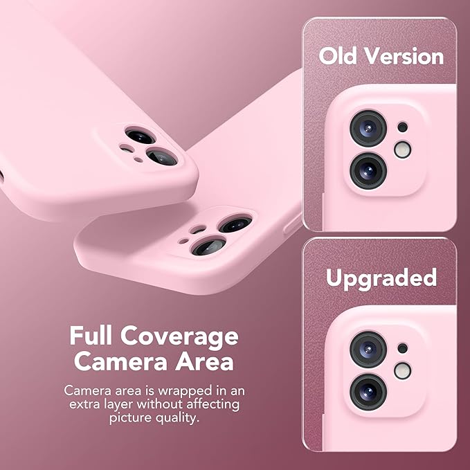 Magnetic for iPhone 11 Phone Case Silicone, Compatible with MagSafe, [Full Camera Protection][Screen Protector] Slim Shockproof Protective Case for iPhone 11 6.1", Chalk Pink