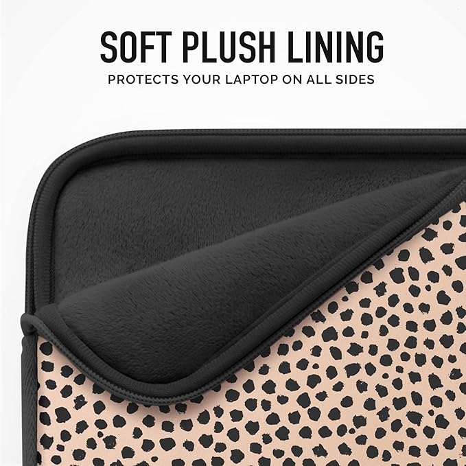 Vandel MacBook Air 13 inch Laptop Sleeve, Fits 13-13.3 inch Laptops: Neoprene MacBook Air & Pro Case, Chromebook, HP Soft Cover | Thin Computer Carrying Bag, Cheetah Mac (M1 & M2) Pouch