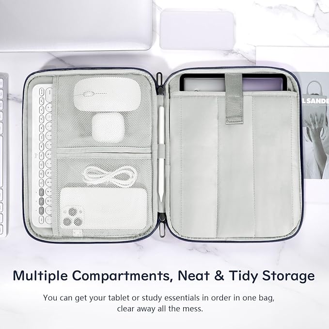 Dadanism 13 Inch Tablet Sleeve Padded Carrying Case for New iPad Air 13" M4/M3 2026/2025, iPad Pro 13" M5/M4 2025/2024, Galaxy Tab S10+/S9 FE+/S9+ 12.4", Remarkable Paper Pro 11.8", Indigo