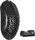 MAMBASNAKE M5 Ultra Carbon Fiber 8KHz Wireless Gaming Mouse,PAW3950 Sensor 42K DPI,39g Lightweight Tri-Mode 2.4GHz/BT/Wired Computer Mice,Web Driver Support,for Win/Mac/FPS/MOBA/Esports-Black(B)