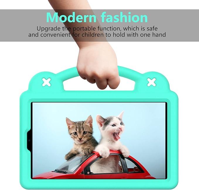 AKABEILA Compatible with Lenovo Tab M11/Tab P11/Tab P11 Plus/Xiaomi Redmi Pad SE(2023) 11 inch Tablet Case, Kids Shockproof Protective Case with Shoulder Strap & Stand Handle - Mint Green