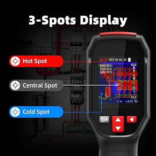BSIDE Thermal Imaging Camera 240 x 240 Resolution Handheld Infrared IR Camera, 15 Thermal Palettes with 320 x 240 Full-Viewing TFT Display for Home Inspection HVAC Heat Pump Circuit Break, -4℉~1022℉