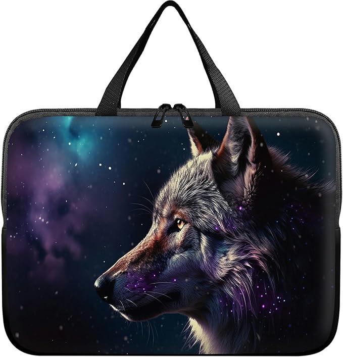 Laptop Sleeve Case Bag 15 inch, Magic Wolf Slim Carrying Case Durable Handbag Travel Laptop Bag for 15 inch MacBook Air M3/M2/15 Pro/Surface Laptop 7/6/5/4/3/ Dell XPS 15 Plus