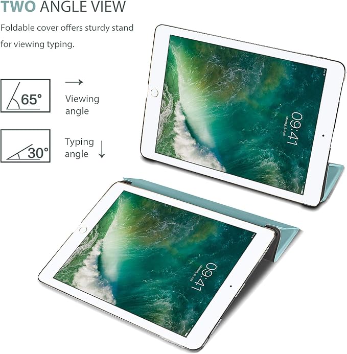 ProCase Smart Case for iPad Pro 12.9 Inch 1st and 2nd Generation (2015 and 2017 Model), Stand Cover Support Auto Sleep/Wake -Teal
