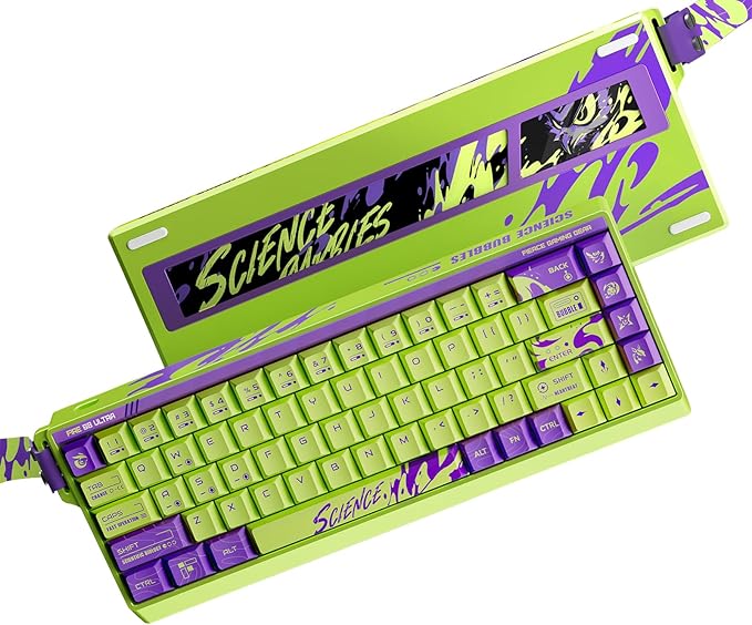 Hyekit FGG MADLIONS Fire68 Ultra Limited 65% Aluminum CNC Magnetic Switch Gaming Keyboard with Adjustable Actuation, 8K Hz Polling Rate, Magnetic Jade Pro, Rapid Trigger Wired Hall Effect RGB Keyboard