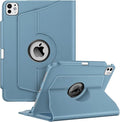 Fintie Rotating Case for iPad Pro 11-inch (M5) 2025 / (M4) 2024 - [Built-in Pencil Holder] 360 Degree Swiveling Smart Stand Protective Cover, Auto Sleep/Wake, Ocean Blue