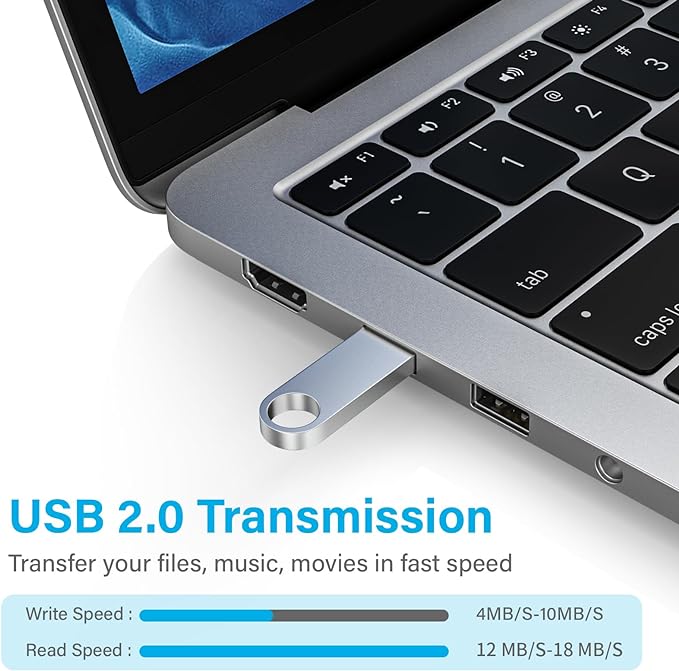 ABLAZE Custom Flash Drive 2GB 10 Pack, Personalized USB with Your Logo Metal Thumb Drives USB 2.0 Memory Stick Pendrive (Sliver)