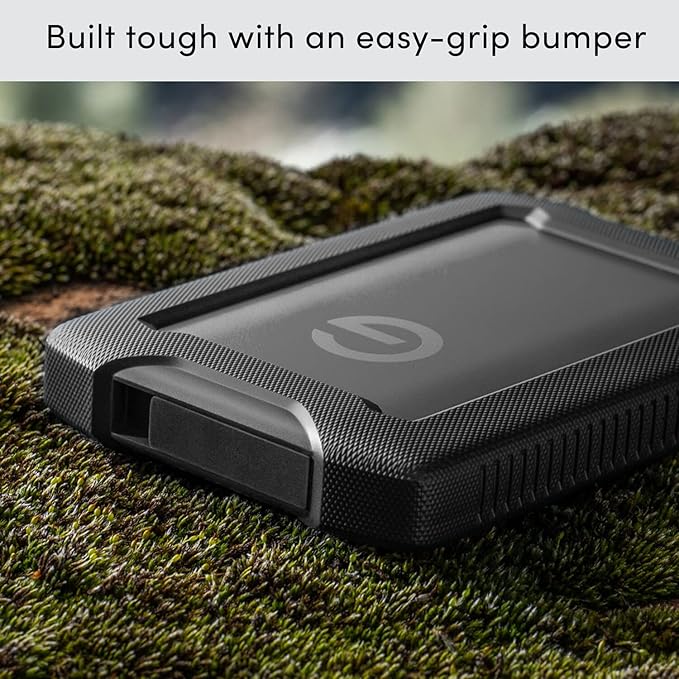 SanDisk Professional 1TB G-Drive ArmorATD - Rugged, Durable Portable External Hard Drive HDD, USB-C, USB 3.2 Gen 1 - SDPH81G-001T-GBA1D