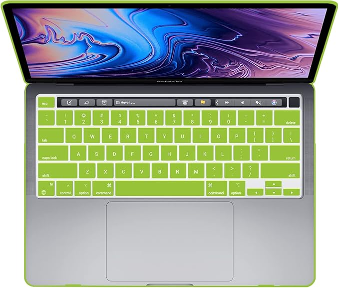 IBENZER Compatible with MacBook Pro 16 Inch Case A2141 Release 2020 2019, Hard Shell Case with Keyboard Cover & Type C Adapter for Old Version Mac Pro 16’’, Avocado Green, T16AVGN+1TC