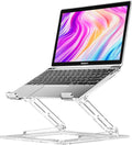 Laptop Stand for Desk, Portable Acrylic Laptop Riser, Ergonomic Adjustable Computer Stand Holder for Notebook MacBook Air Pro, Dell XPS, HP (10-17.3'')