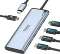 Selore USB-C Video Hub with Dual 4K@60Hz Video Output, 5-in-1 USB-C Splitter with 2 Video Output,10Gbps Data Transfer,100W PD,MST Docking Station Dual Monitor for Win&Mac Laptop iPad Phone (No Driver)