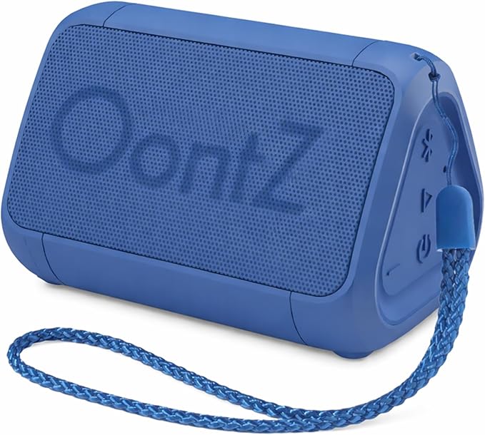 OontZ Angle Solo Portable Bluetooth Speaker - Ultra Portable, 14 Hours of Playtime, 100ft Wireless Range, Waterproof, Budget-Friendly Speaker for Travel, Outdoor or Home, Great Gift (Blue)