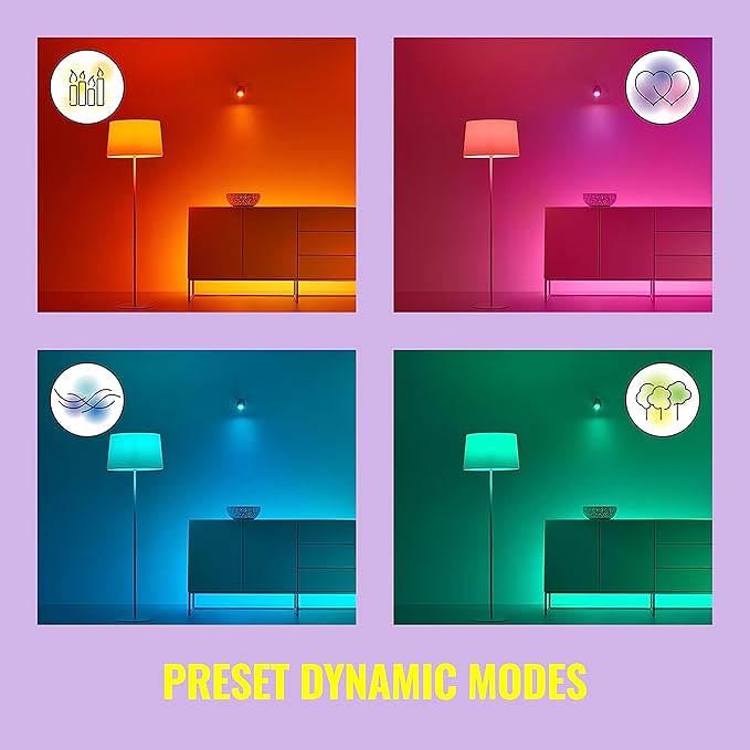 WiZ Connected Color G25 Color Filament LED Smart Bulb - Pack of 1-300 Lumen - E26 Indoor - Connects to Your Existing Wi-Fi - Control with Voice or App + Activate with Motion - Matter Compatible