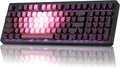 ZORNHER ZH980 Mechanical Keyboard Wireless,95% Pink Creamy Keyboard with Number Pad,Lighted Up PBT Keycaps,Gaming Keyboard with Number Pad,Creamy Sounding Linear Switches,Full Size