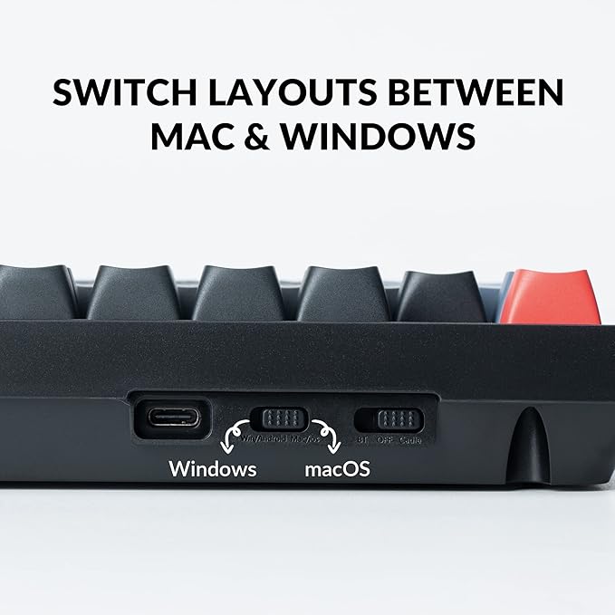 Keychron K10 Pro Wireless Custom Mechanical Keyboard, Full-Size QMK/VIA Programmable Bluetooth/Wired White Backlight with Hot-swappable Keychron Super Brown Switch Compatible with Mac Windows Linux