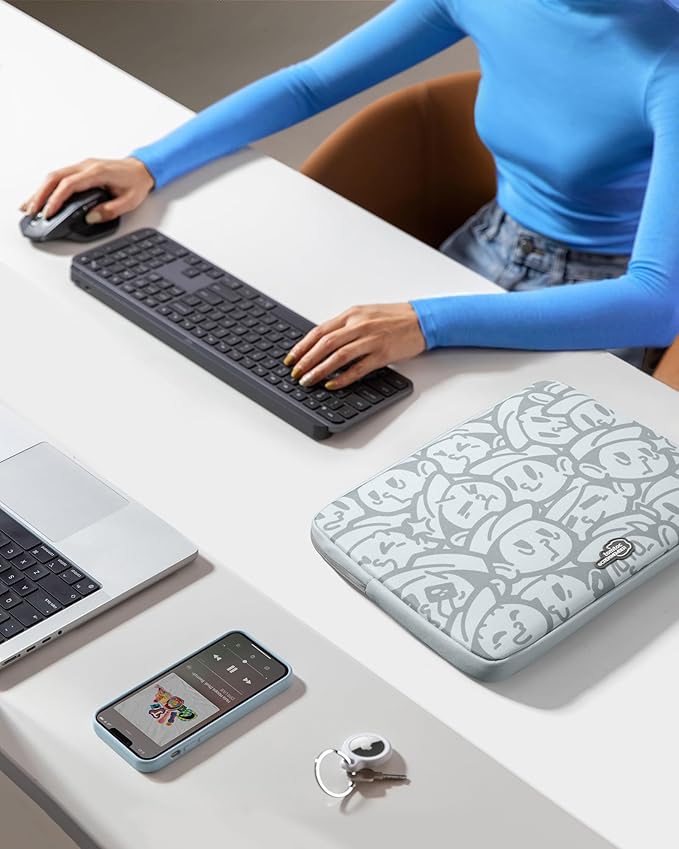 tomtoc 360° Protective Laptop Sleeve for 14-inch New MacBook Pro M5 Pro/Max (2026) A3426 A3427 A3434 M4/M3/M2/M1 A3112 A3401 A3185, Water-Resistant Laptop Case Fits Dell XPS 14 & 13.8" Surface Laptop