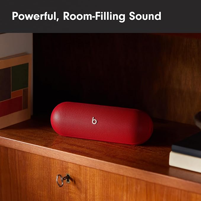 Beats Pill - Wireless Bluetooth Speaker with 20W Power Adapter - Statement Red