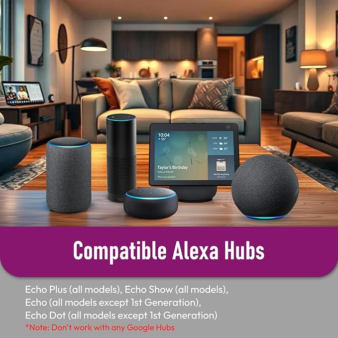 Alexa Light Bulbs, Smart Light Bulbs RGBCW Color Changing, A19 E26 Bluetooth Light Bulb Directly Compatible with Alexa/Smart Life, No WiFi Required, 9W 800LM 60W Equivalent, 6 Pack