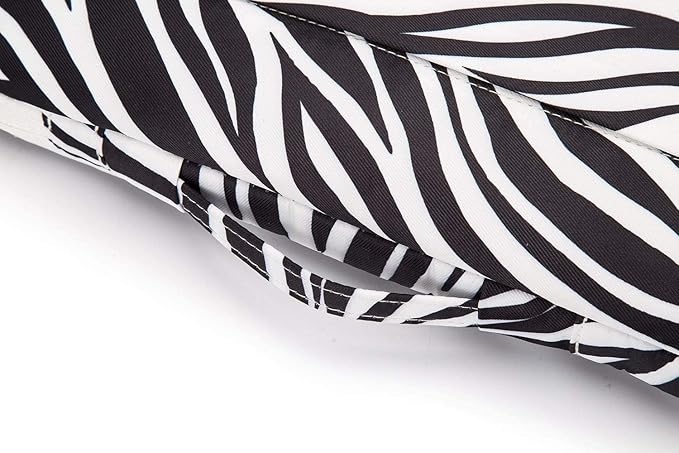 Kinmac 360 Degree Protective Laptop Sleeve Case Bag with Handle for MacBook Air 15 inch and 15 inch-15.6 inch HP Lenovo Dell ASUS Acer Notebook Computer (Zebra)
