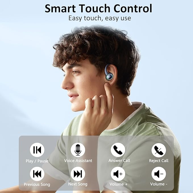 Matast Wireless Earbuds Sports, Bluetooth 5.3 Headphones