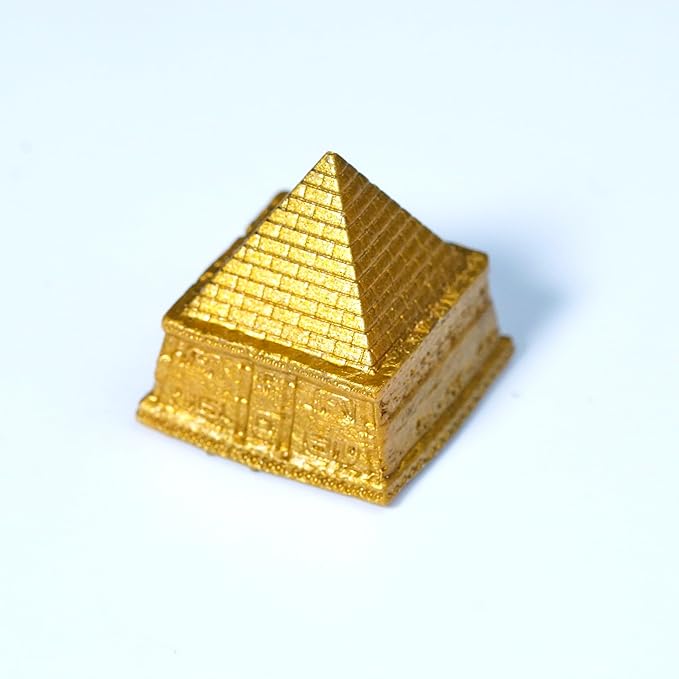 Golden Egyptian Pyramid Artisan Keycap R1 SA Profile Custom Keycaps 1U ESC Handmade Gaming Cute Key Cap Cherry MX Switch Compatible Mechanical Keyboard Mummy Lover Gift