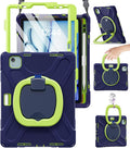 BRAECN for iPad Air 11 Inch Case M4 2026/M3 2025/M2 2024, iPad Air 10.9" 5th/4th Gen, iPad Pro 11 4th/3rd/2nd/1st Kids Cover with Screen Protector, Pencil Holder, Shoulder Strap, Handle & Kickstand