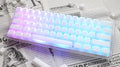 Ducky One 3 Aura 60% Mechanical Keyboard: Quack Mechanics Dampening, Hot-Swappable Cherry MX Silent Red Switches, High-Density PBT Doubleshot Keycaps, RGB, US, Aura White