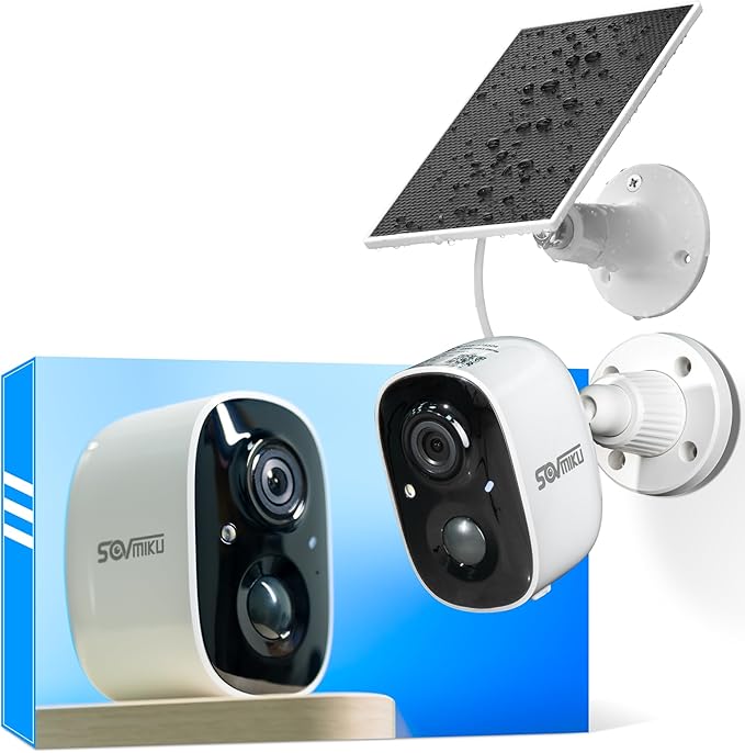 Vicohome CG6 Best 2K Solar Security Camera Wireless Outdoor System, No NVR Needed, Battery Powered, Easy to Setup, Motion Detection, Two Way Audio,Color Night Vision, SD Slot, 180 Days Exchange Policy