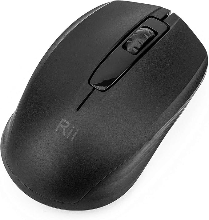 Rii 10-Pack Wireless Mouse,2.4G Portable Computer Mice for PC, Laptop, Windows,Office Included Wireless USB dongle (Black)