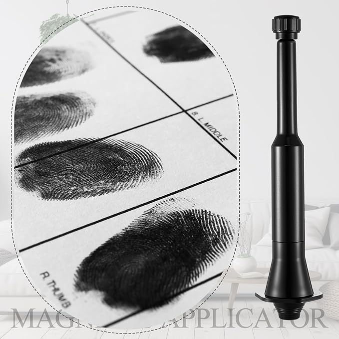 1 Pcs Professional Magnetic Fingerprint Brush Easily Apply Basic Latent Magnetic Fingerprint Featuring a Spring-Loaded Handle