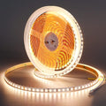 24V 32.8ft(10M) LED Strip Light Warm White 3000K 1200LEDs 2835 SMD 90W High Brightness 7200LM No-Waterproof IP20 Flexible Ribbon for Kitchen Backyard Hallways Stairs Decoration(No Power Supply)