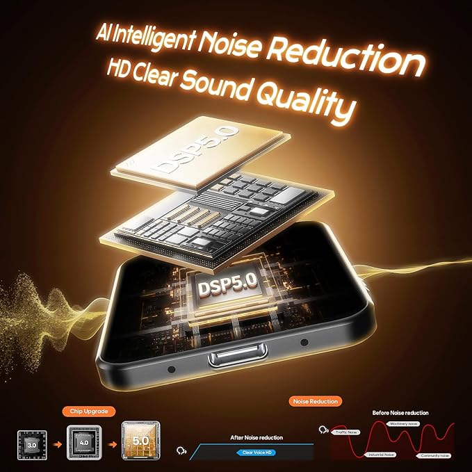 128G (10800 Hours) Magnetic Voice Activated Recorder - Hypamutek AI Noise Reduction Digital Voice Recorder with Playback, 75H Continuous & Portable Audio Recorder for Meetings, Lectures and Interviews