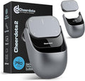 Wireless Productivity Mouse for Meetings & Presentations, Detachable Air Mouse with Recording, Transcription & Meeting Summaries, Bluetooth Computer Mouse for Desk Work & Follow-Up, Silver